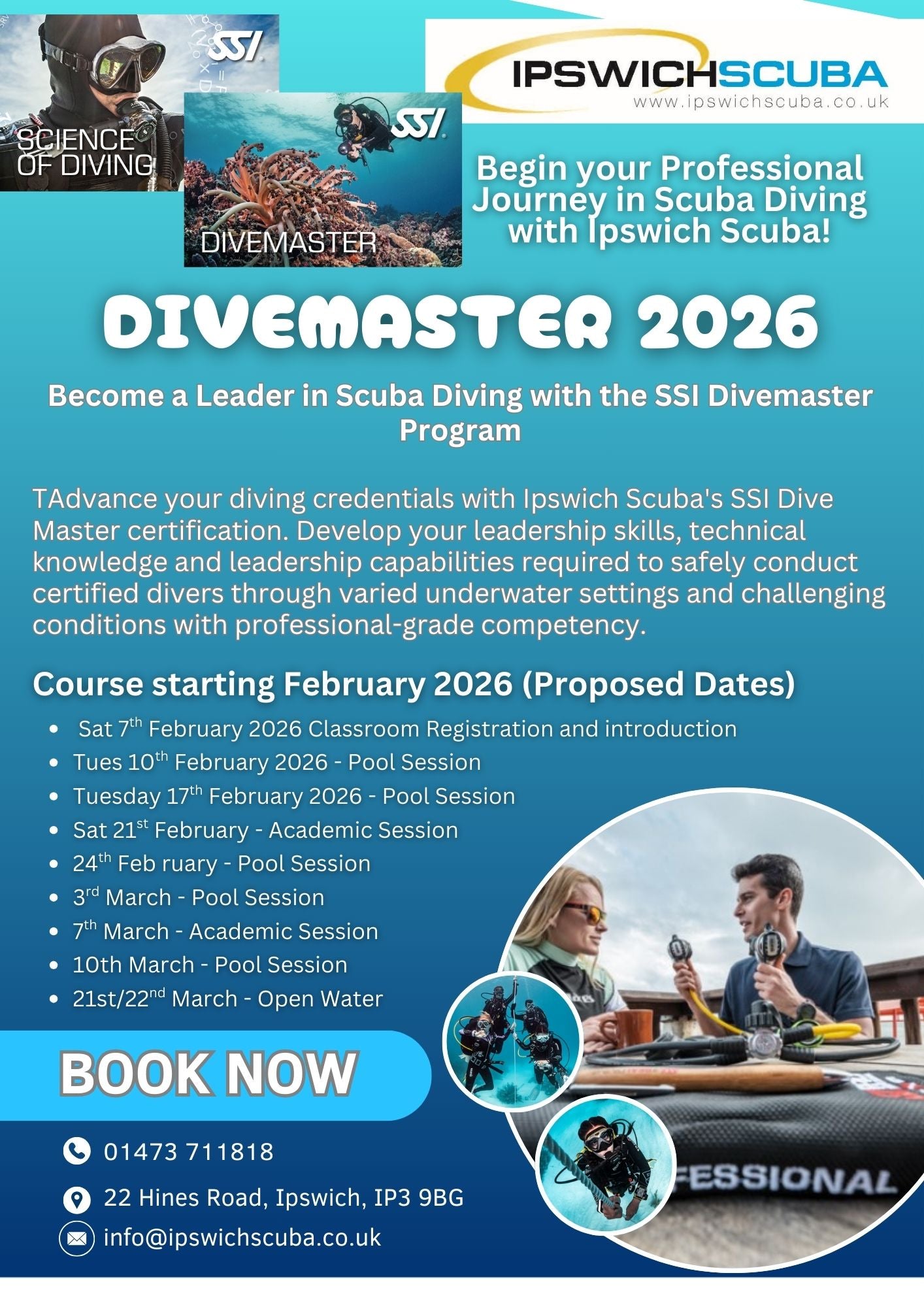 SSI Divemaster (Dive Guide & Science of Diving)