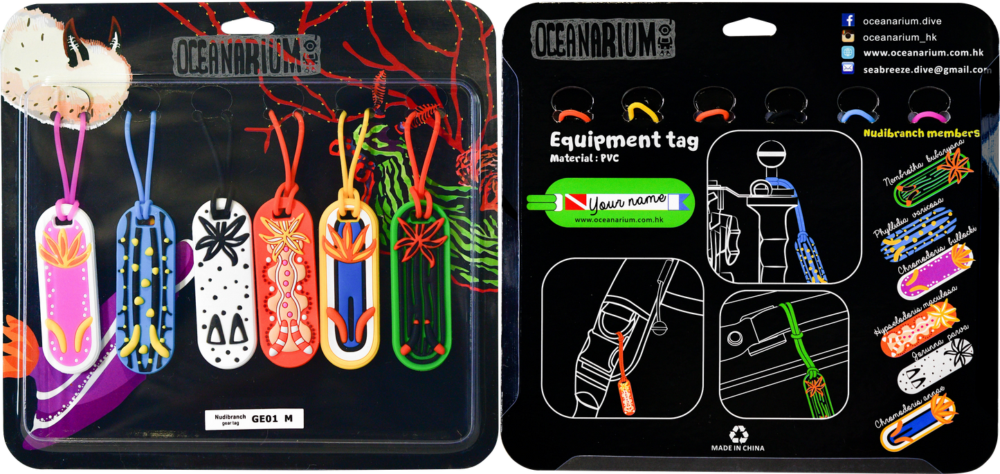 Oceanarium Nudibranch Equipment Tags