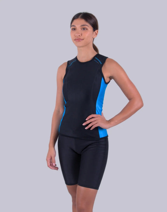 Sharkskin Chillproof NEW Vest Blue & Black - Ladies